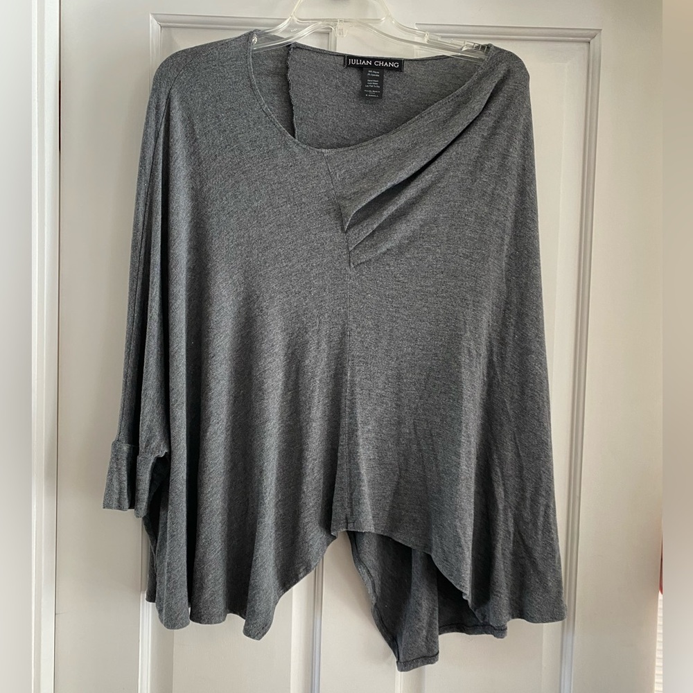 Julian Chang Gray Top Pullover Xs